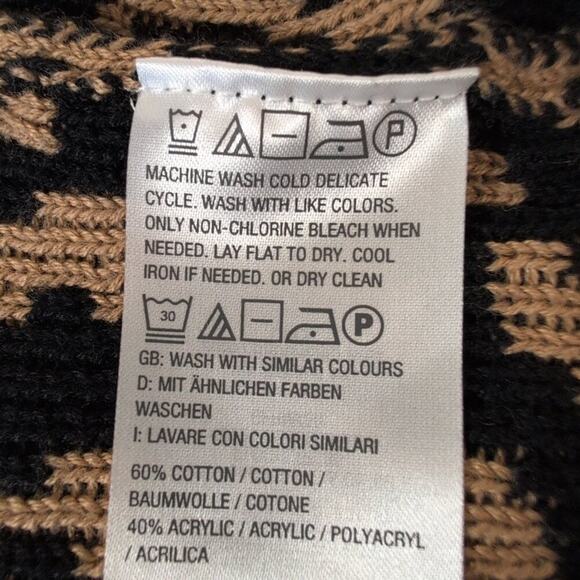 Jason Wu leopard print cotton/acrylic sweater, size 2X - Picture 6 of 8